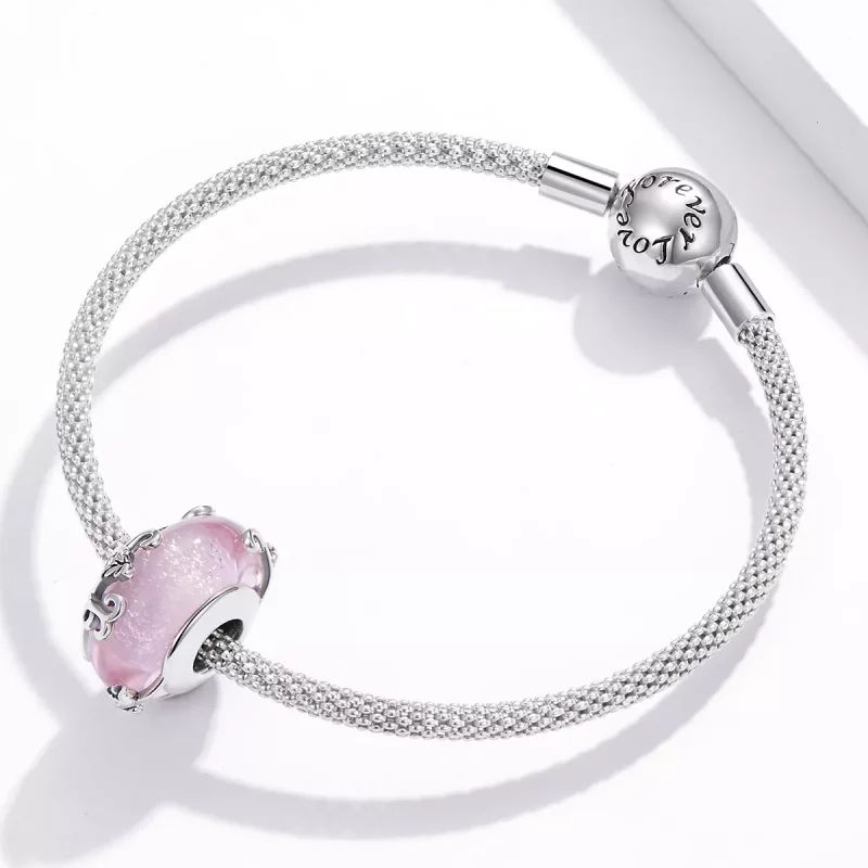 (imagen para) Charm de vidrio brillante estilo Pandora - BSC409 - Ver 3