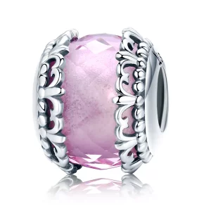 (imagen para) Charm en estilo Pandora de plata con diseño de iris - SCC711