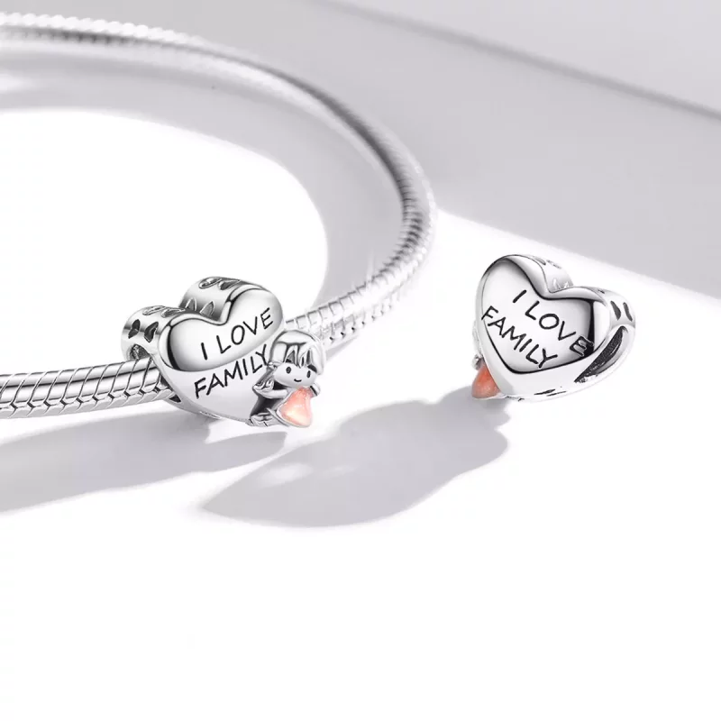 (imagen para) Charm estilo Pandora "Amo mi hogar" - BSC478 - Ver 4