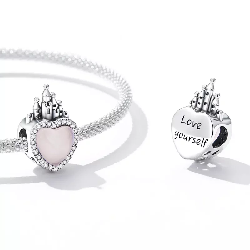 (imagen para) Charm estilo Pandora Castillo del Amor - SCC2207 - Ver 4