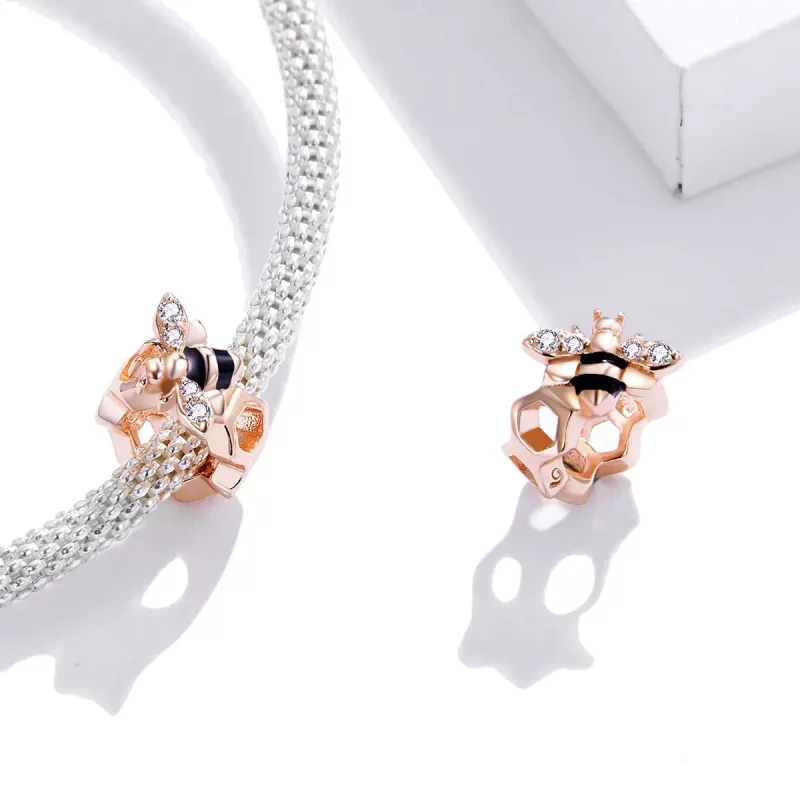 (imagen para) Charm estilo Pandora con abejita - BSC371 - Ver 4