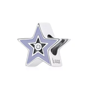 (imagen para) Charm estilo Pandora con brillo de estrella - BSC459