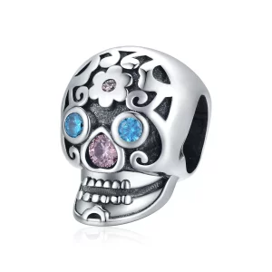 (imagen para) Charm estilo Pandora con calavera calada - BSC524