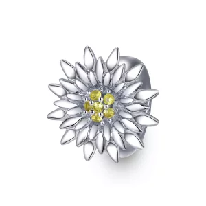 (imagen para) Charm estilo Pandora con diseño de girasol - SCC1765