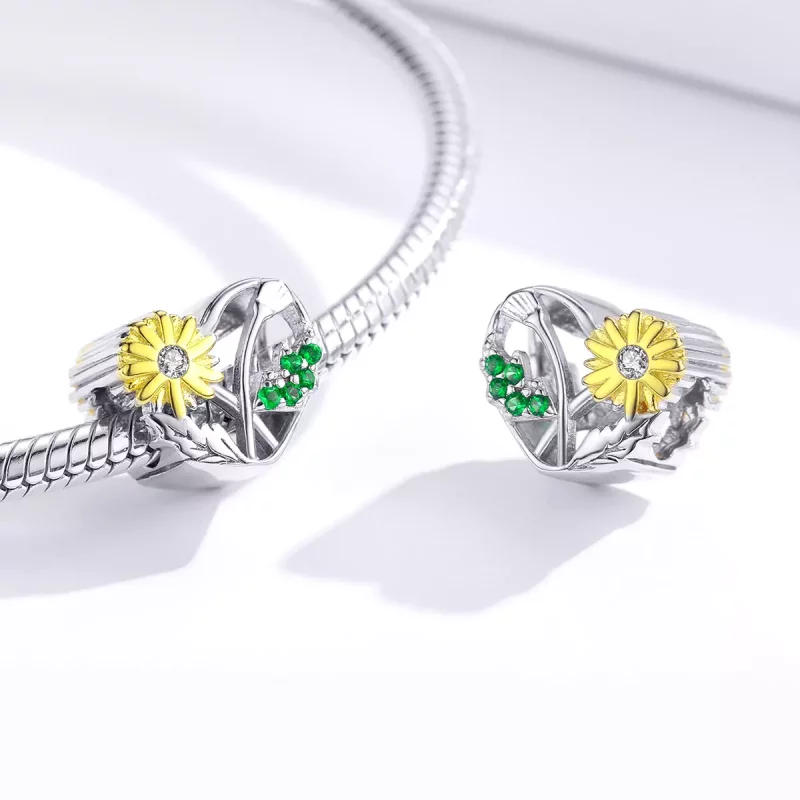 (imagen para) Charm estilo Pandora con diseño de Margarita - BSC284 - Ver 4