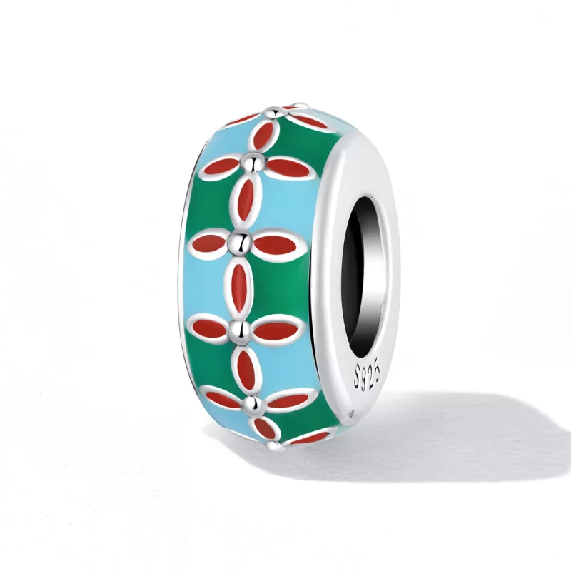 (imagen para) Charm estilo Pandora con espaciador de loto - SCC2258 - Ver 2