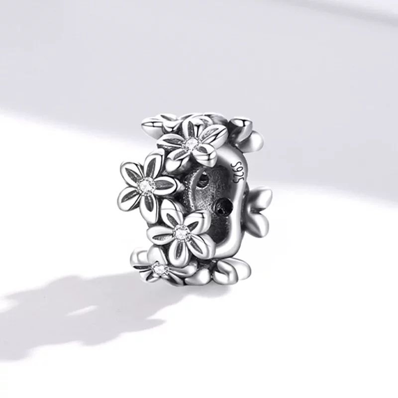 (imagen para) Charm estilo Pandora con flores retro - SCC1938 - Ver 2