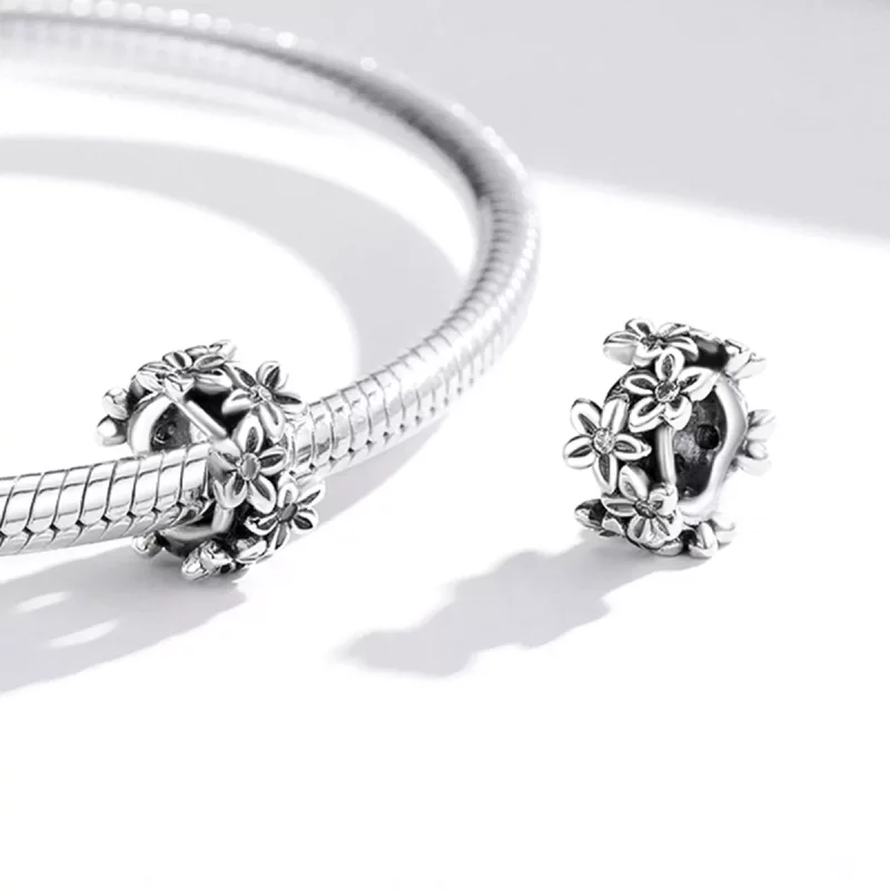 (imagen para) Charm estilo Pandora con flores retro - SCC1938 - Ver 4