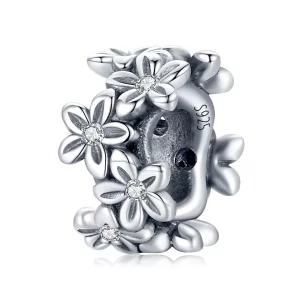 Charm estilo Pandora con flores retro - SCC1938 (imagen para) Charm estilo Pandora con flores retro - SCC1938