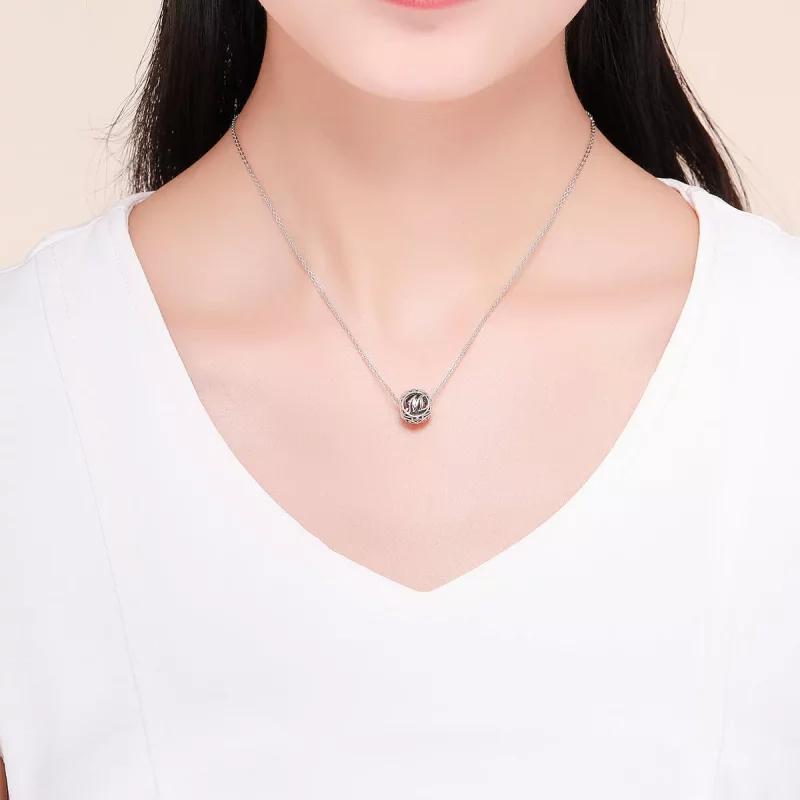 (imagen para) Charm estilo Pandora con letra M - SCC738-M - Ver 5