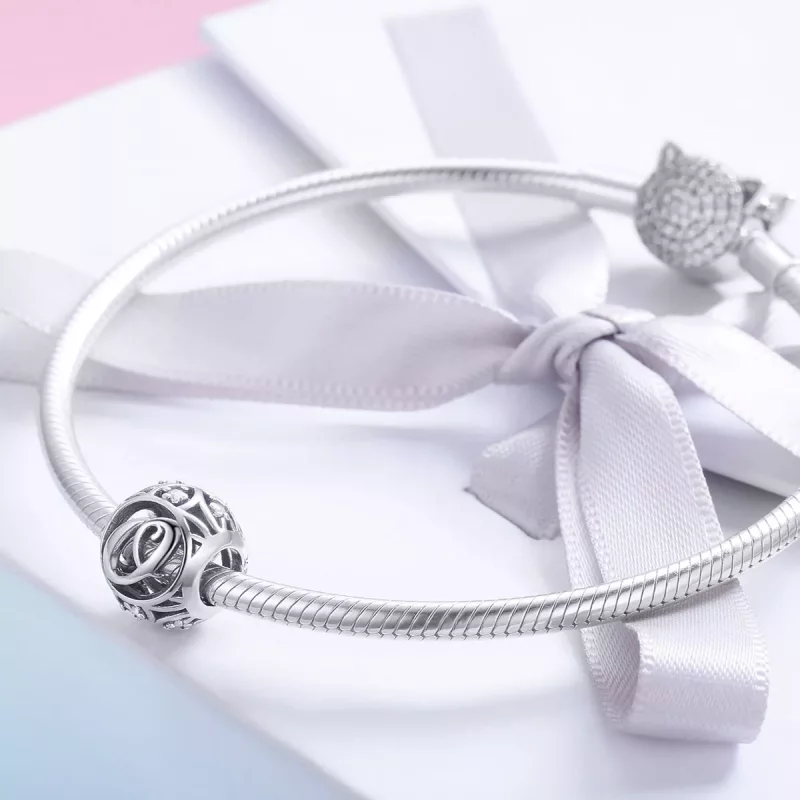 (imagen para) Charm estilo Pandora con letra O - SCC738-O - Ver 4