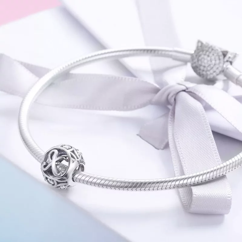 (imagen para) Charm estilo Pandora con letra X - SCC738-X - Ver 4