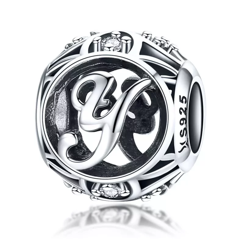 (imagen para) Charm estilo Pandora con letra-Y - SCC738-Y