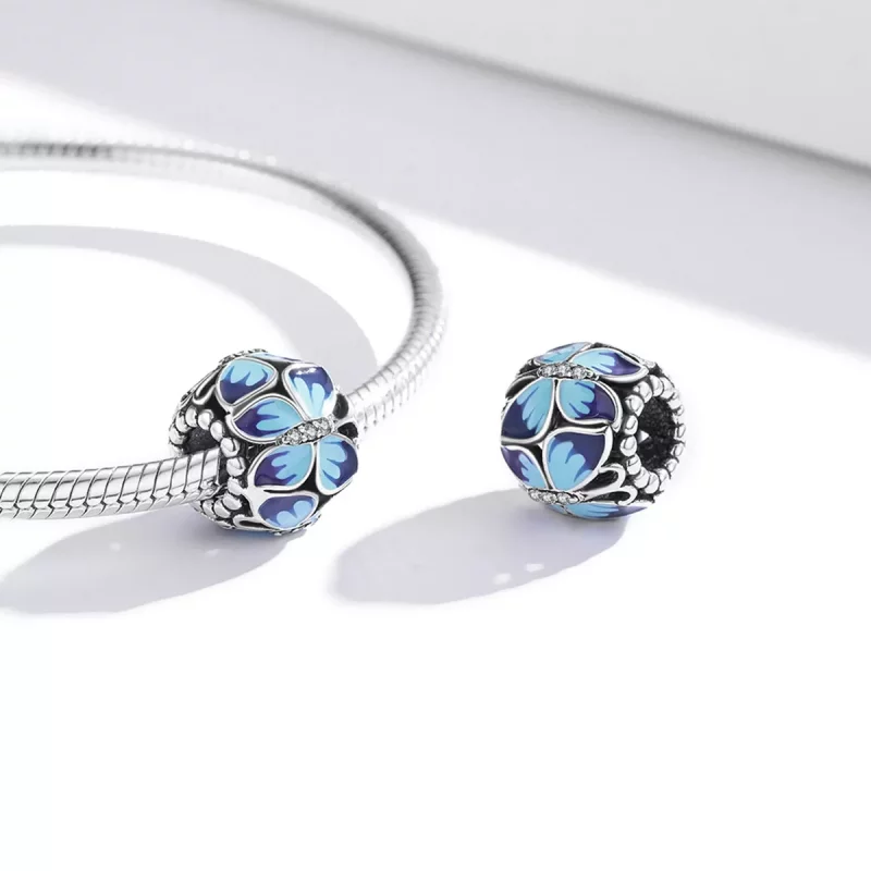 (imagen para) Charm estilo Pandora con mariposa retro - SCC1977 - Ver 4
