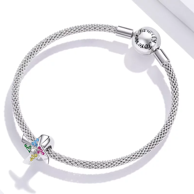 (imagen para) Charm estilo Pandora con molinillo de colores - SCC1766 - Ver 3