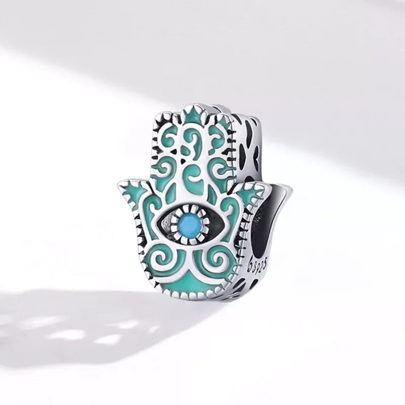 (imagen para) Charm estilo Pandora con Ojo de Fátima - BSC510 - Ver 2