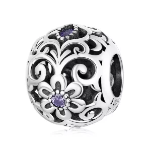 Charm estilo Pandora con patrón clásico - SCC2183 (imagen para) Charm estilo Pandora con patrón clásico - SCC2183