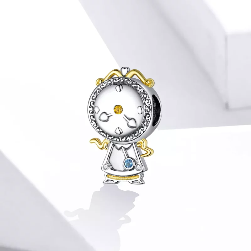 (imagen para) Charm estilo Pandora con reloj mágico - BSC320 - Ver 2