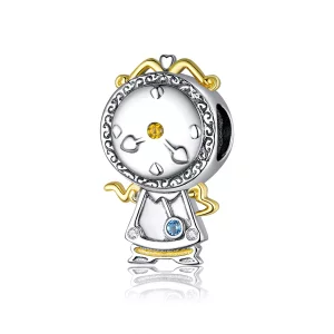 (imagen para) Charm estilo Pandora con reloj mágico - BSC320
