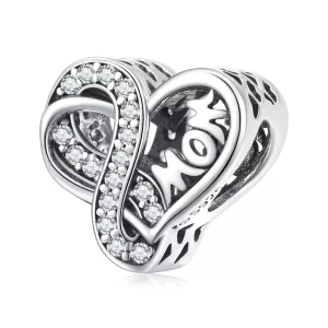 (imagen para) Charm estilo Pandora con símbolo de amor infinito - BSC516
