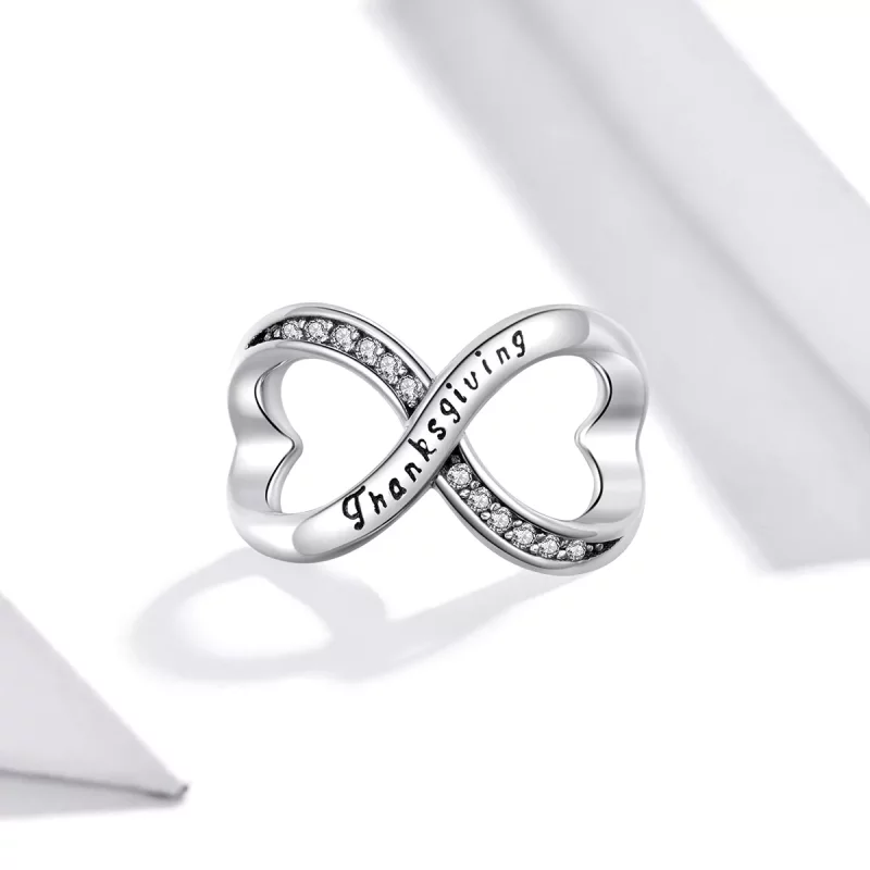 (imagen para) Charm estilo Pandora con símbolo infinito - SCC1636 - Ver 2