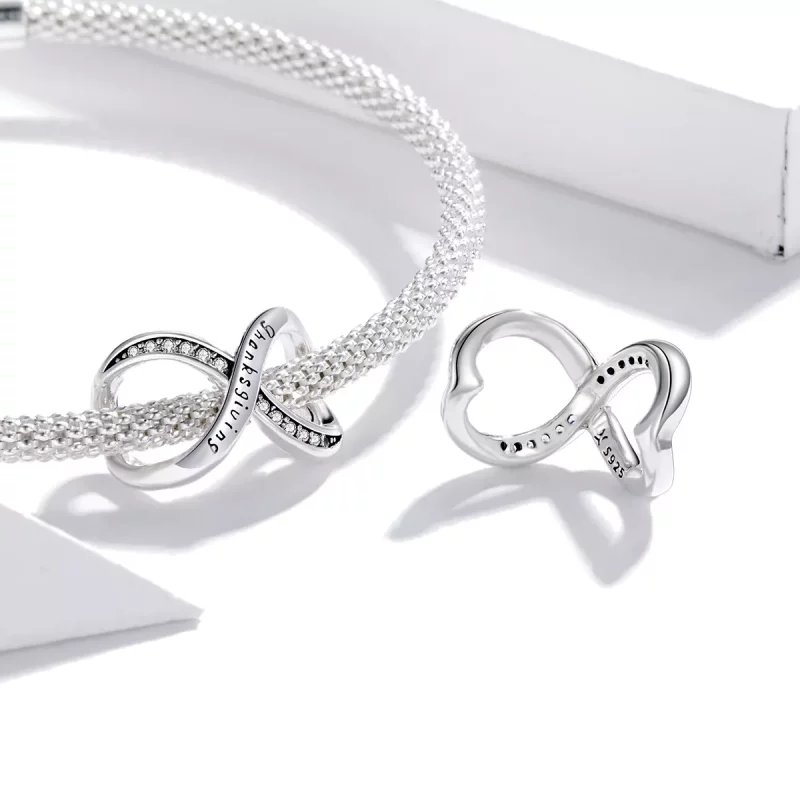 (imagen para) Charm estilo Pandora con símbolo infinito - SCC1636 - Ver 4