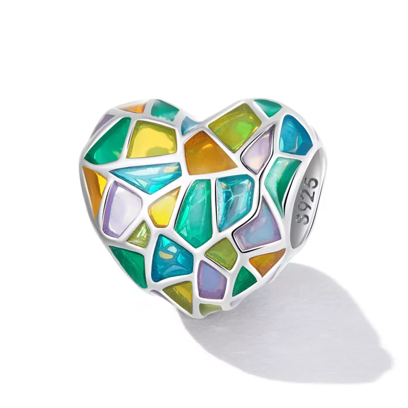 (imagen para) Charm estilo Pandora con ventana de amor - SCC2266 - Ver 2