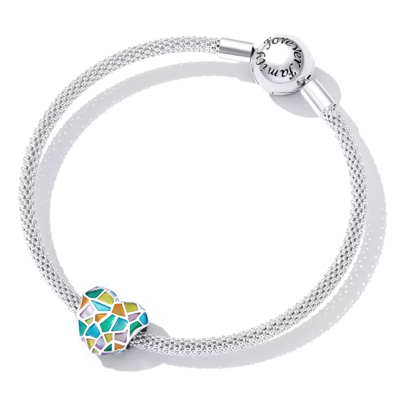 (imagen para) Charm estilo Pandora con ventana de amor - SCC2266 - Ver 4