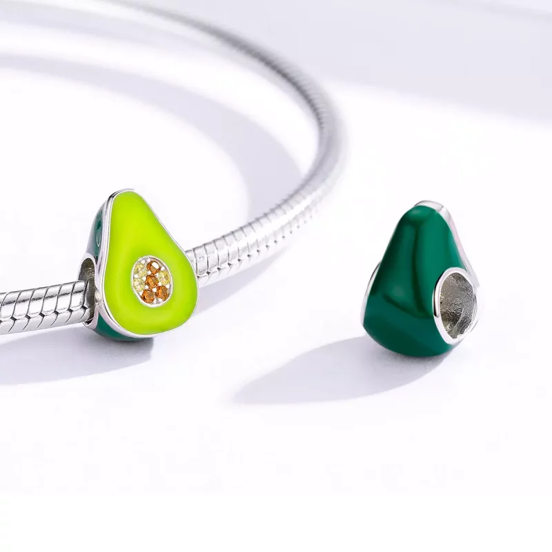 (imagen para) Charm estilo Pandora de aguacate - BSC129 - Ver 3