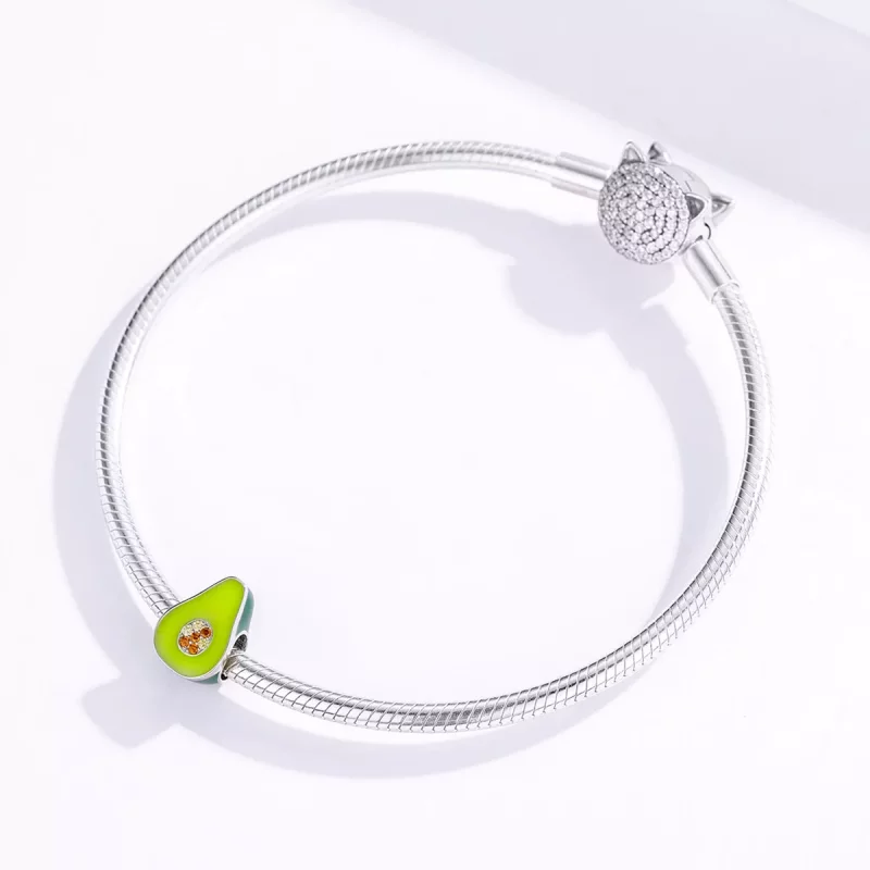 (imagen para) Charm estilo Pandora de aguacate - BSC129 - Ver 4