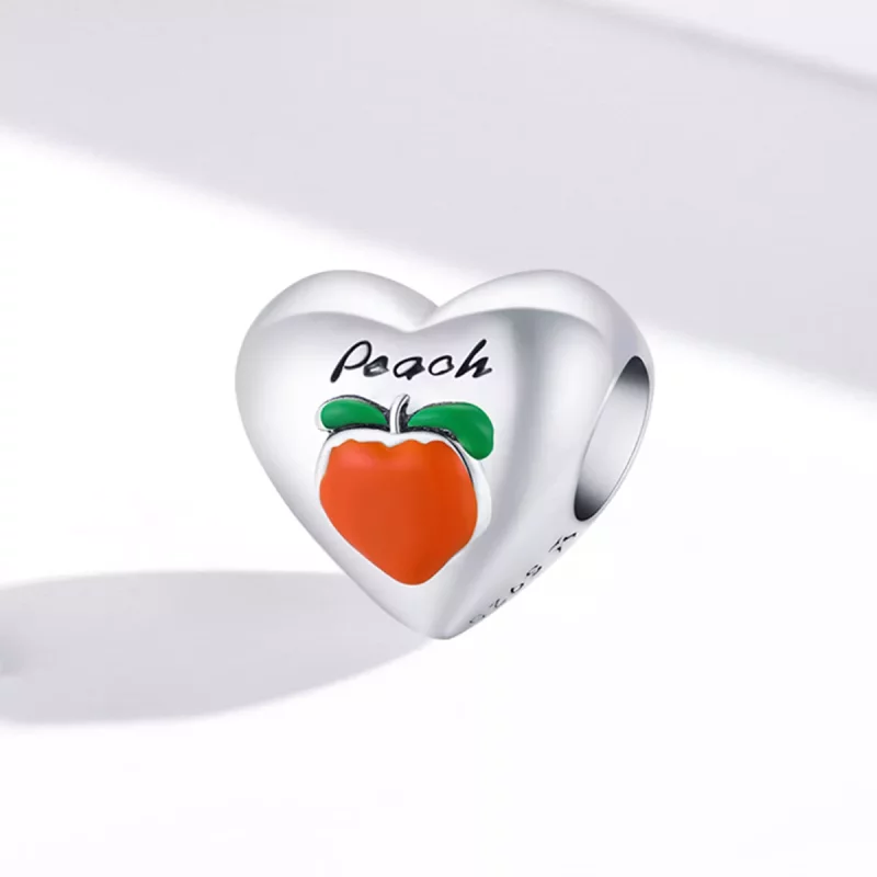 (imagen para) Charm estilo Pandora de amor durazno - SCC1951 - Ver 2