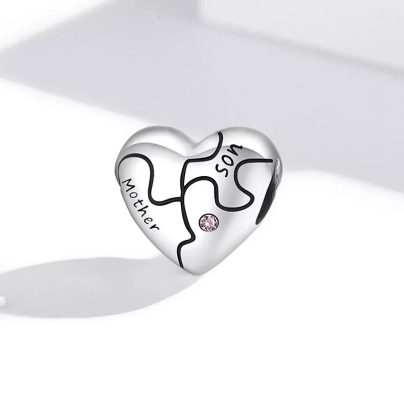 (imagen para) Charm estilo Pandora de amor en forma de rompecabezas - SCC1976 - Ver 2