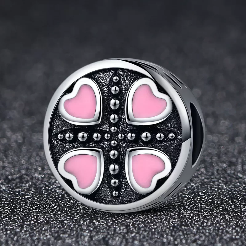 (imagen para) Charm estilo Pandora de amor rosa - SCC157 - Ver 2
