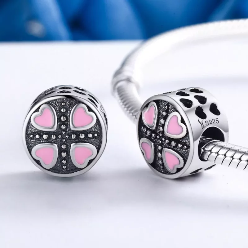(imagen para) Charm estilo Pandora de amor rosa - SCC157 - Ver 4