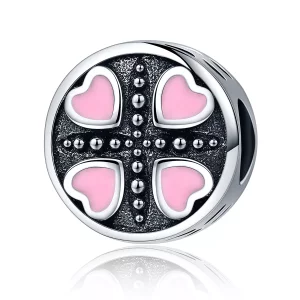 Charm estilo Pandora de amor rosa - SCC157 (imagen para) Charm estilo Pandora de amor rosa - SCC157