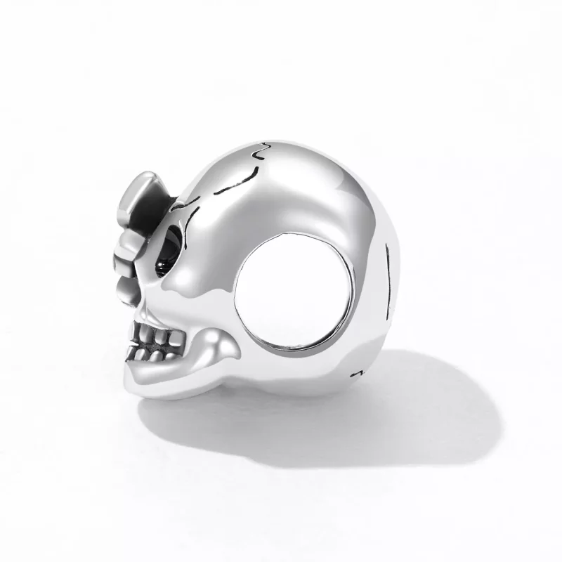 (imagen para) Charm estilo Pandora de calavera retro - SCC2232 - Ver 3