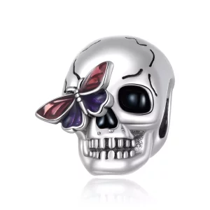 (imagen para) Charm estilo Pandora de calavera retro - SCC2232