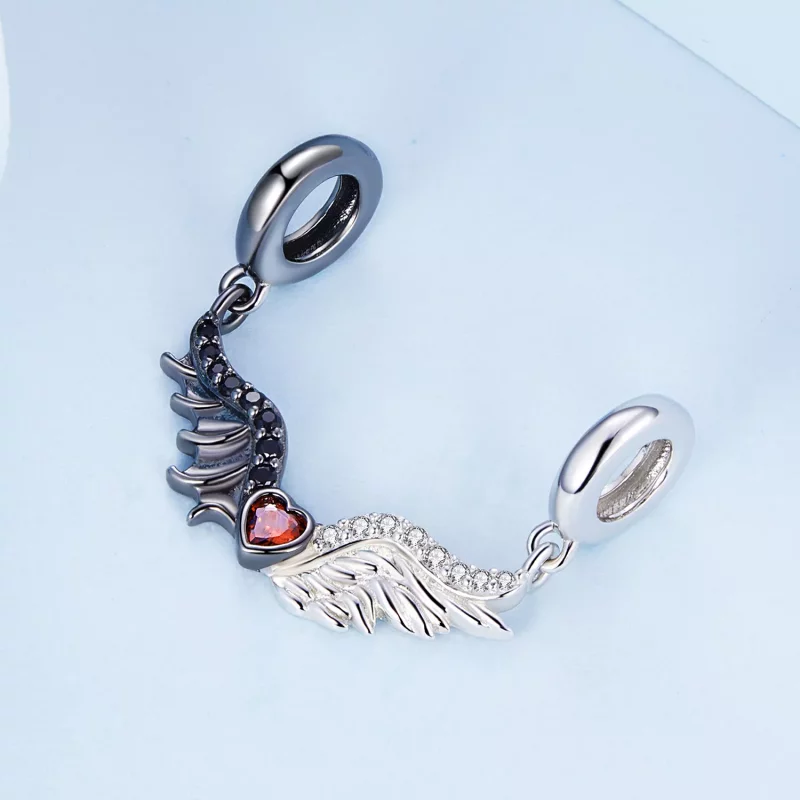 (imagen para) Charm estilo Pandora de diablos y ángeles - BSC693 - Ver 2