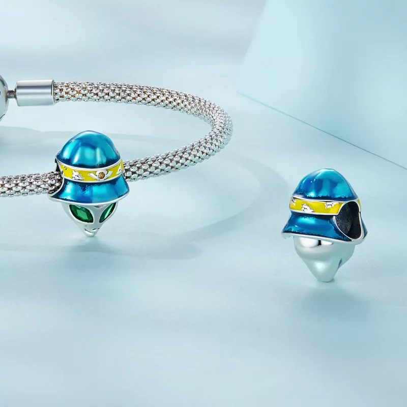 (imagen para) Charm estilo Pandora de Extraterrestre Extraño - SCC2393 - Ver 4