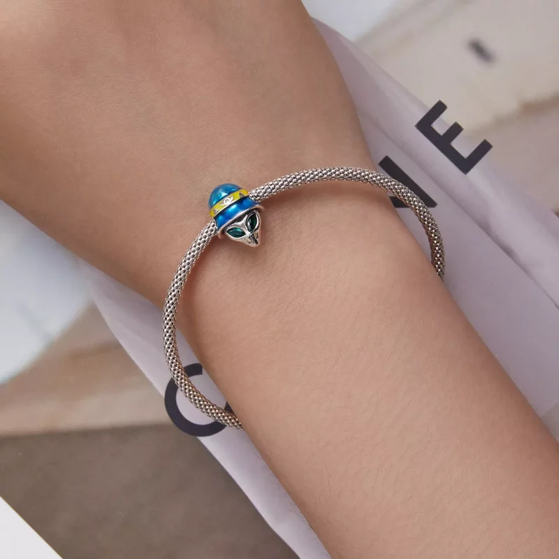 (imagen para) Charm estilo Pandora de Extraterrestre Extraño - SCC2393 - Ver 6