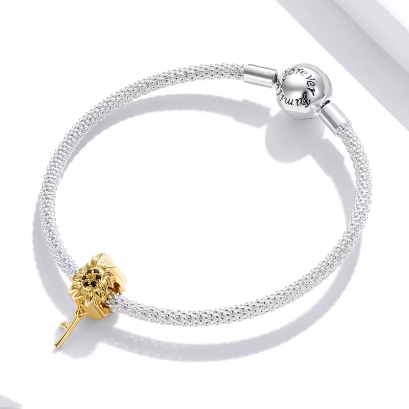 (imagen para) Charm estilo Pandora de Flor de Sol - BSC425 - Ver 3