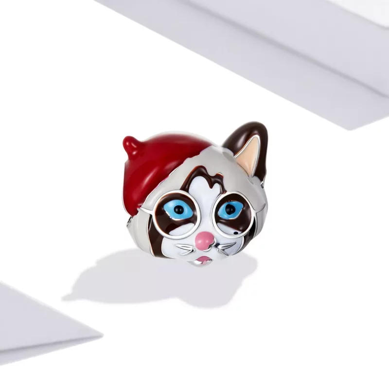 (imagen para) Charm estilo Pandora de gato siamés - SCC2090 - Ver 2