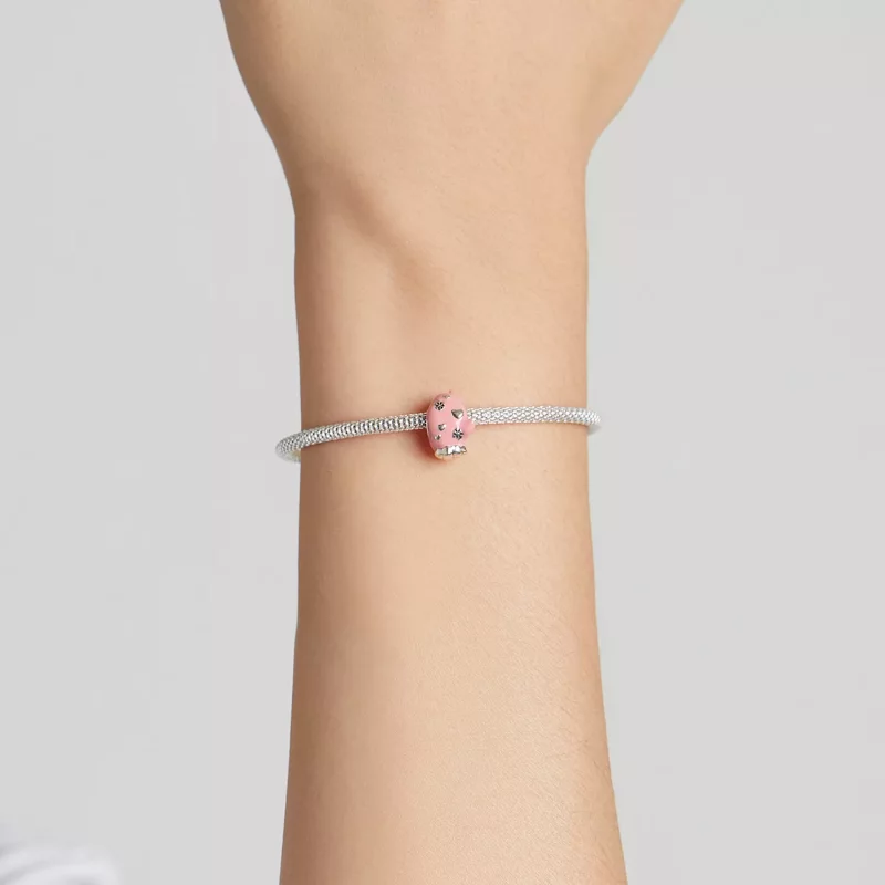 (imagen para) Charm estilo Pandora de guantes rosados - SCC2001 - Ver 5