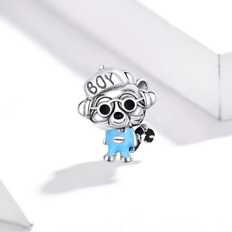 (imagen para) Charm estilo Pandora de Hip Hop con Mapache - SCC1629 - Ver 2