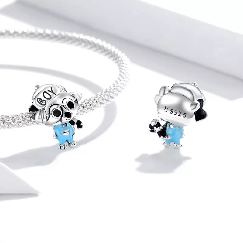 (imagen para) Charm estilo Pandora de Hip Hop con Mapache - SCC1629 - Ver 4