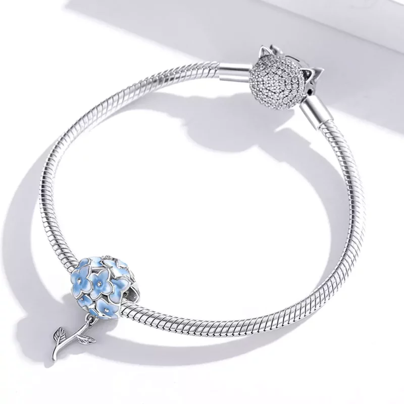 (imagen para) Charm estilo Pandora de Hortensia - BSC392 - Ver 3
