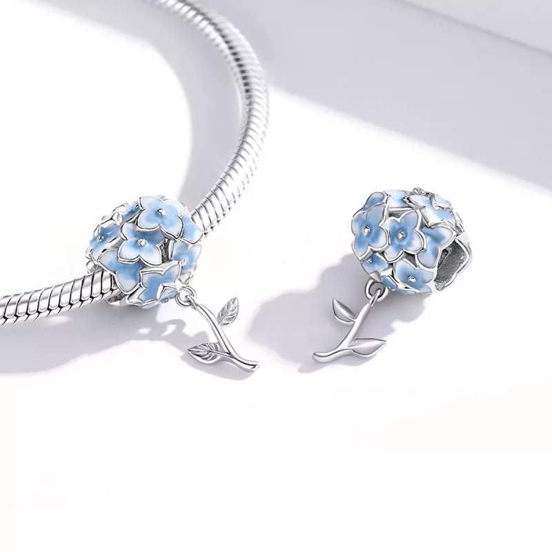 (imagen para) Charm estilo Pandora de Hortensia - BSC392 - Ver 4