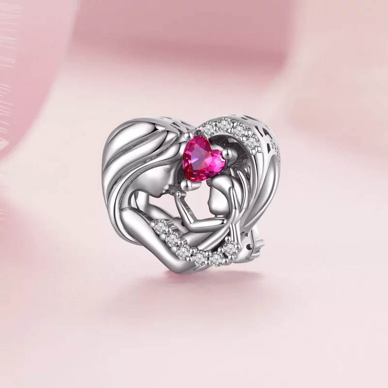 (imagen para) Charm estilo Pandora de madre e hijo - BSC685 - Ver 2