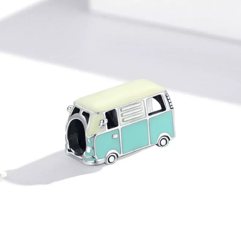 (imagen para) Charm estilo Pandora de mini autobús - SCC1972 - Ver 2