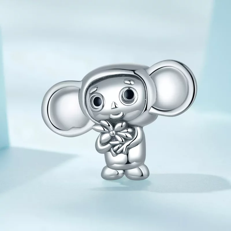 (imagen para) Charm estilo Pandora de mono de orejas grandes - SCC2387 - Ver 2
